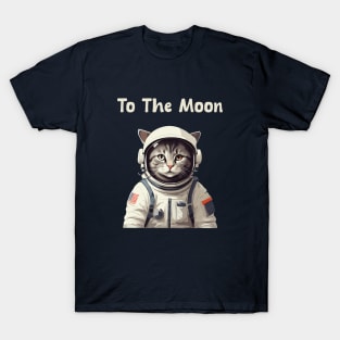 Astronaut cat going to moon T-Shirt